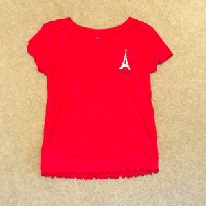 Red lettuce trim justice j’adore tee